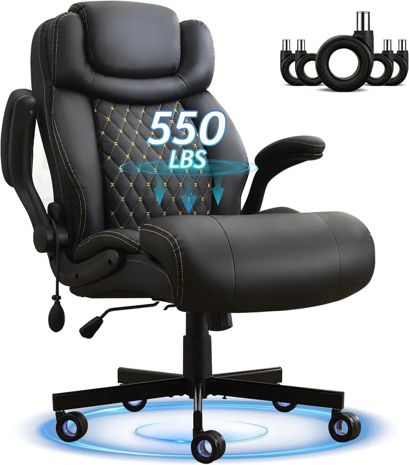 BLISNEST Big and Tall Executive Chairs with Lumbar Support